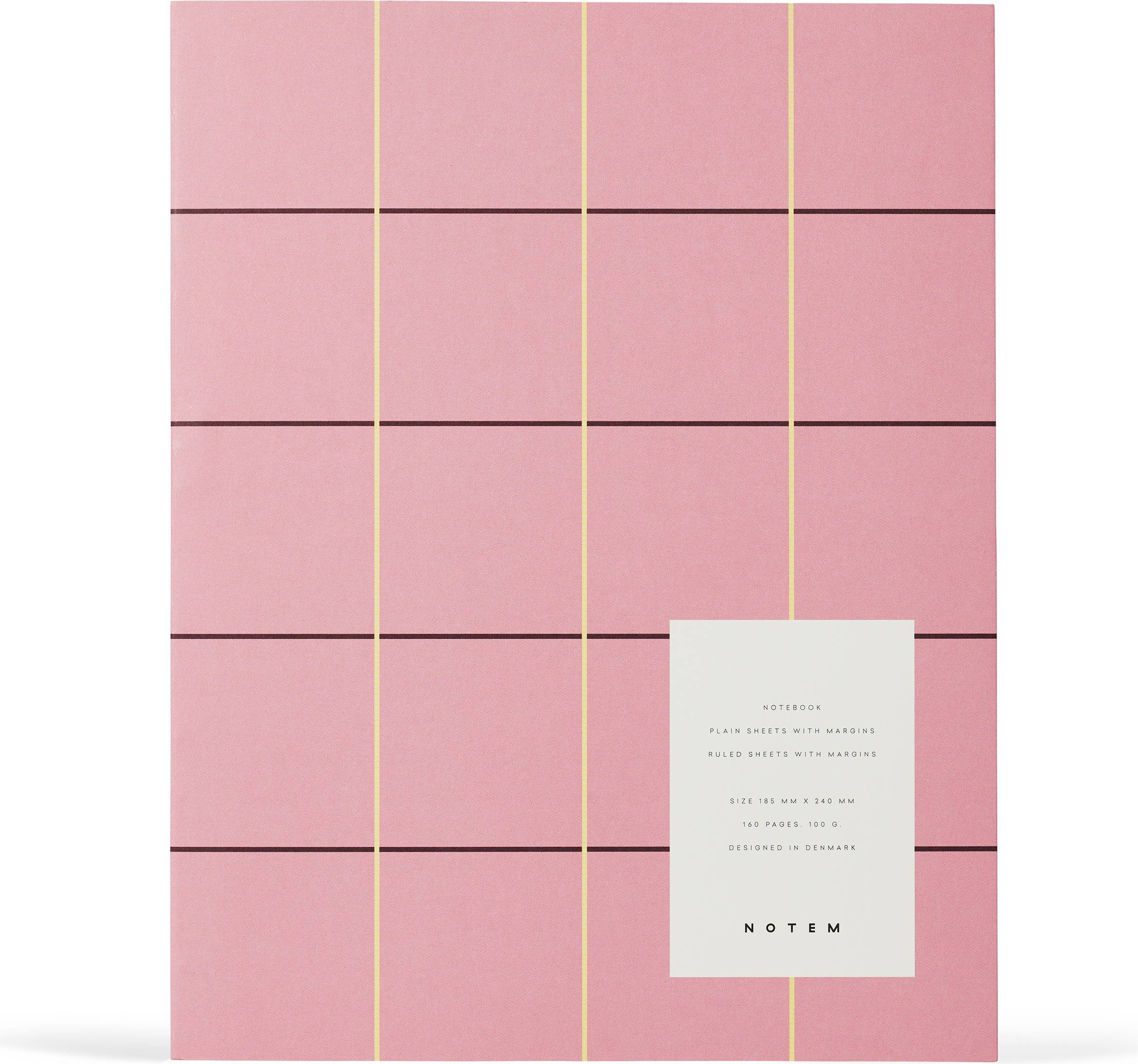 UMA Notem Flat Lay Notebook Large Rose Check