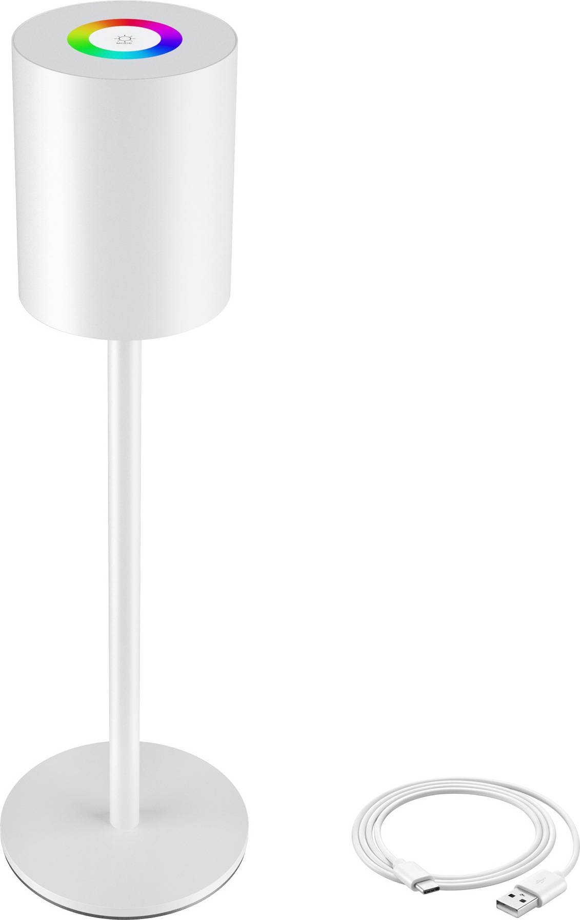 tectake Warm White 7 Rgb Table Lamp