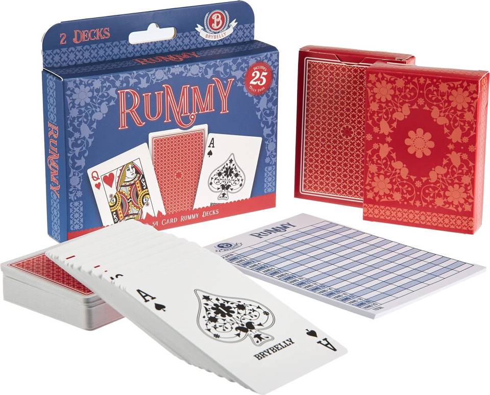 Brybelly Rummy Card Game Kit Classic Family