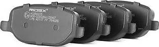 Ridex Brake Pad Set Rear Axle