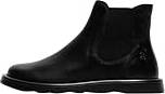 Stiefelette Leder Textil