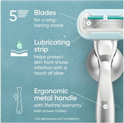 Venus blades Gillette Walmart.com, Gillette Venus Extra Smooth Sensitive Women’s Razor Blades 7 Razor Blade Refills