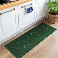 Nicoman PVC Spaghetti Heart Embossed Runner Rug 150cm x 60cm
