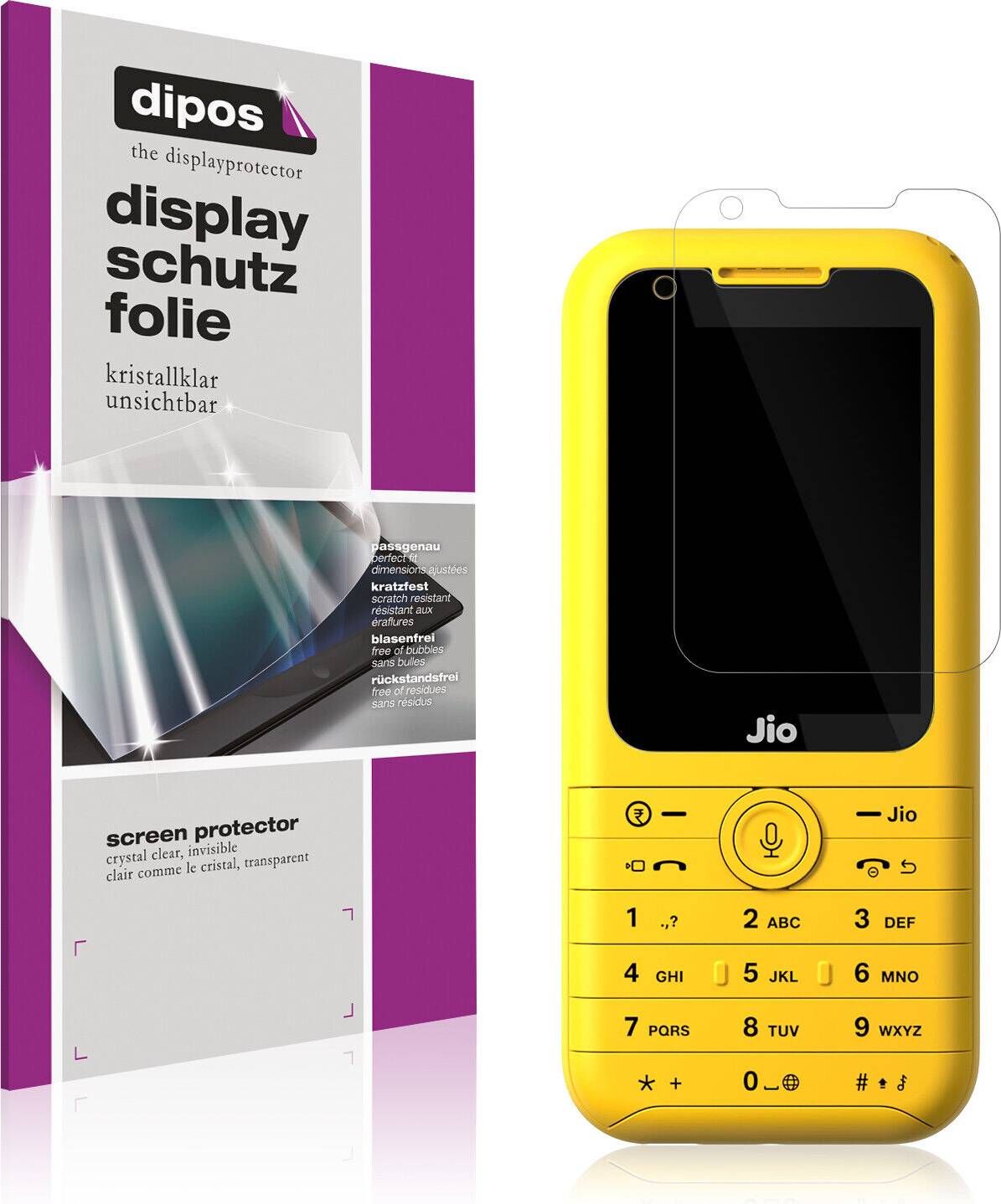 Dipos 4x Screen Protector Jio Phone Prima 2