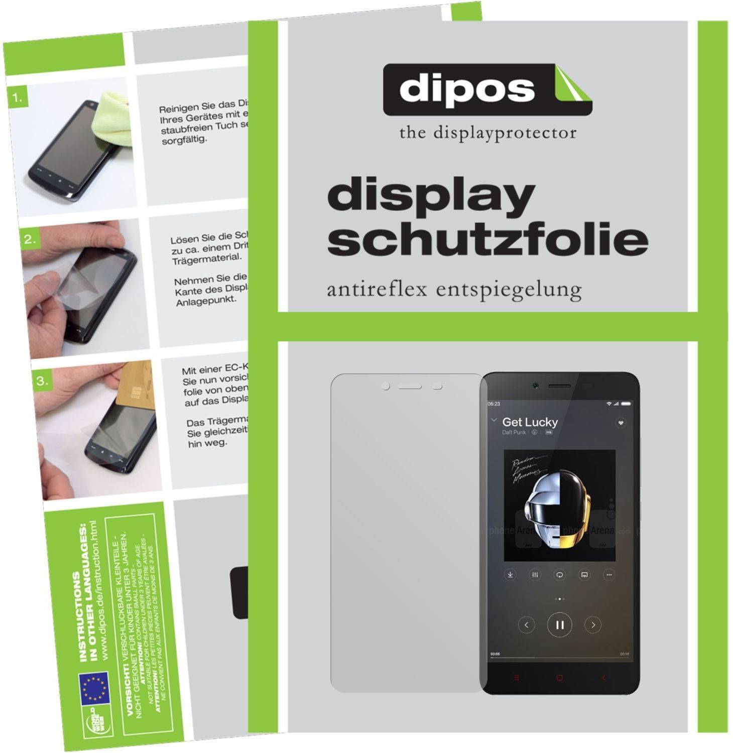 Dipos 6x Screen Protector Redmi Note 2