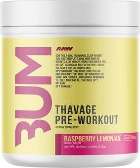 Raw Thavage Pre-Workout Raspberry Lemonade 536g
