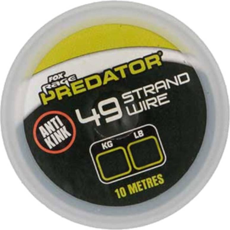 Fox Rage Predator 49-Strand Coated Steel Wire 10m
