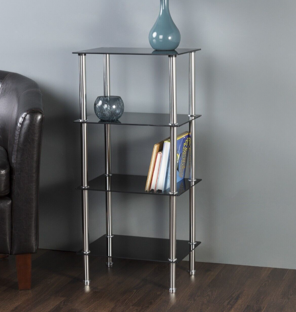 AVF S44 Small Four Shelf Storage Unit Shelving System
