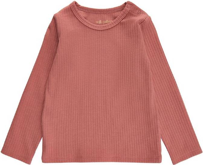 Soft Gallery Bluse - Rib/Brick Dust
