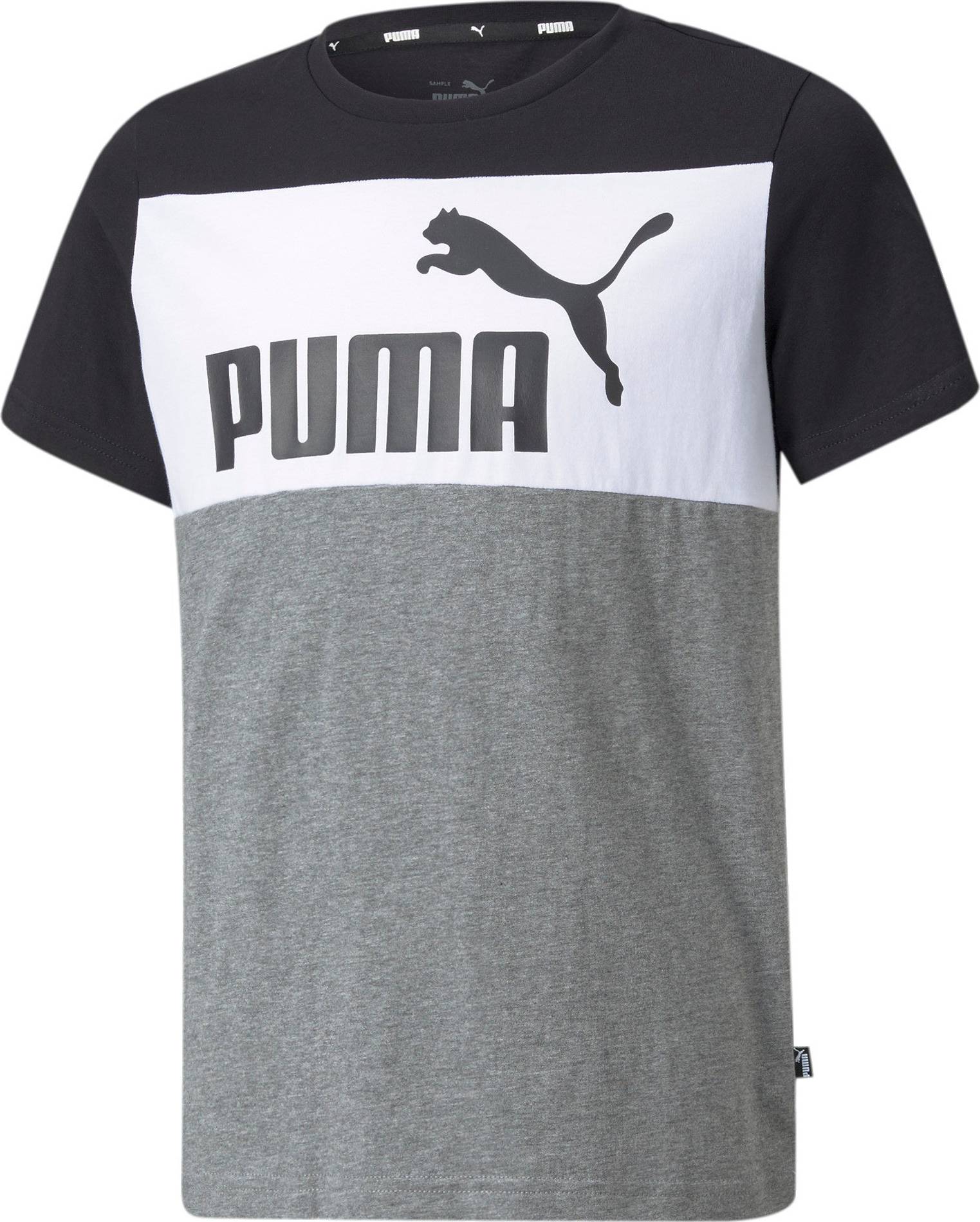 Puma Essentials Colorblock T-shirt - Sort