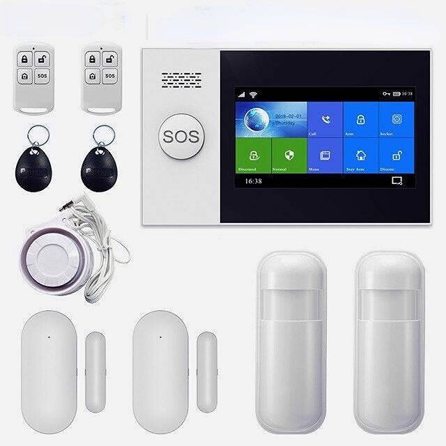 Smoke alarms uk Greenzech Alarm System 4.3 Inch Screen