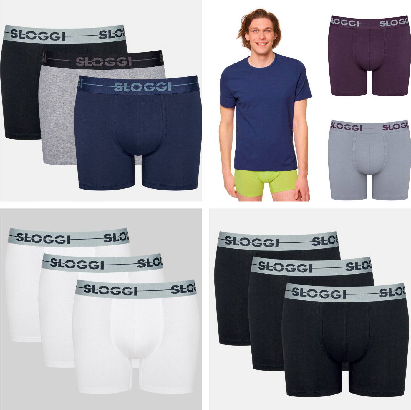 Go 3 s Sloggi Go Boxer Shorts Briefs Trunks - Rrp