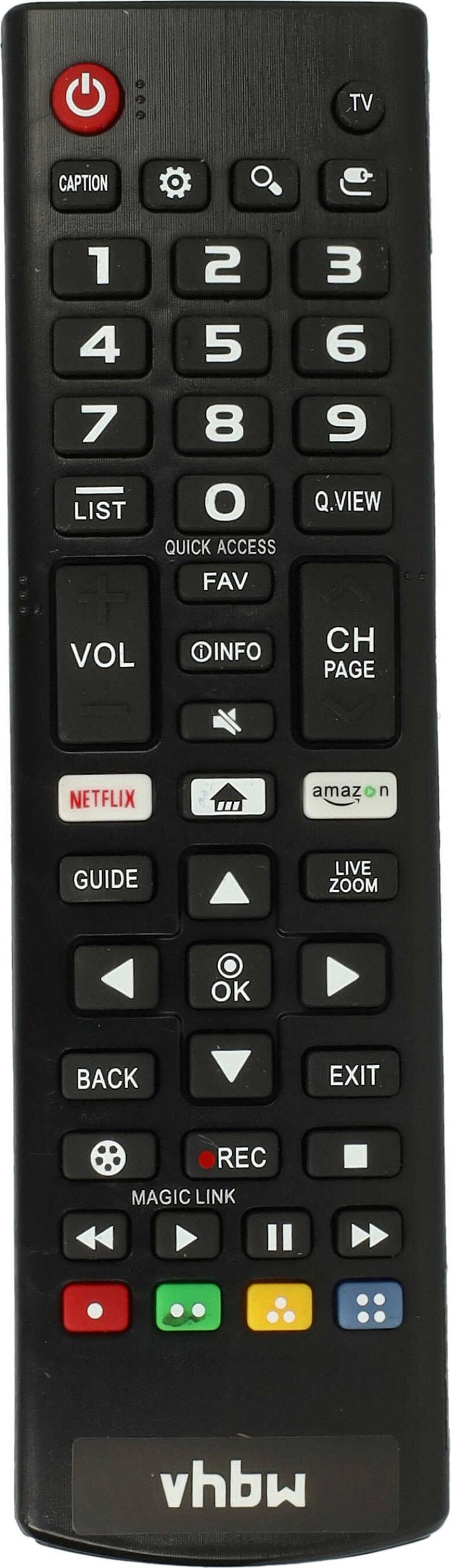 VHBW Télécommande Compatible Avec LG 49UH6109