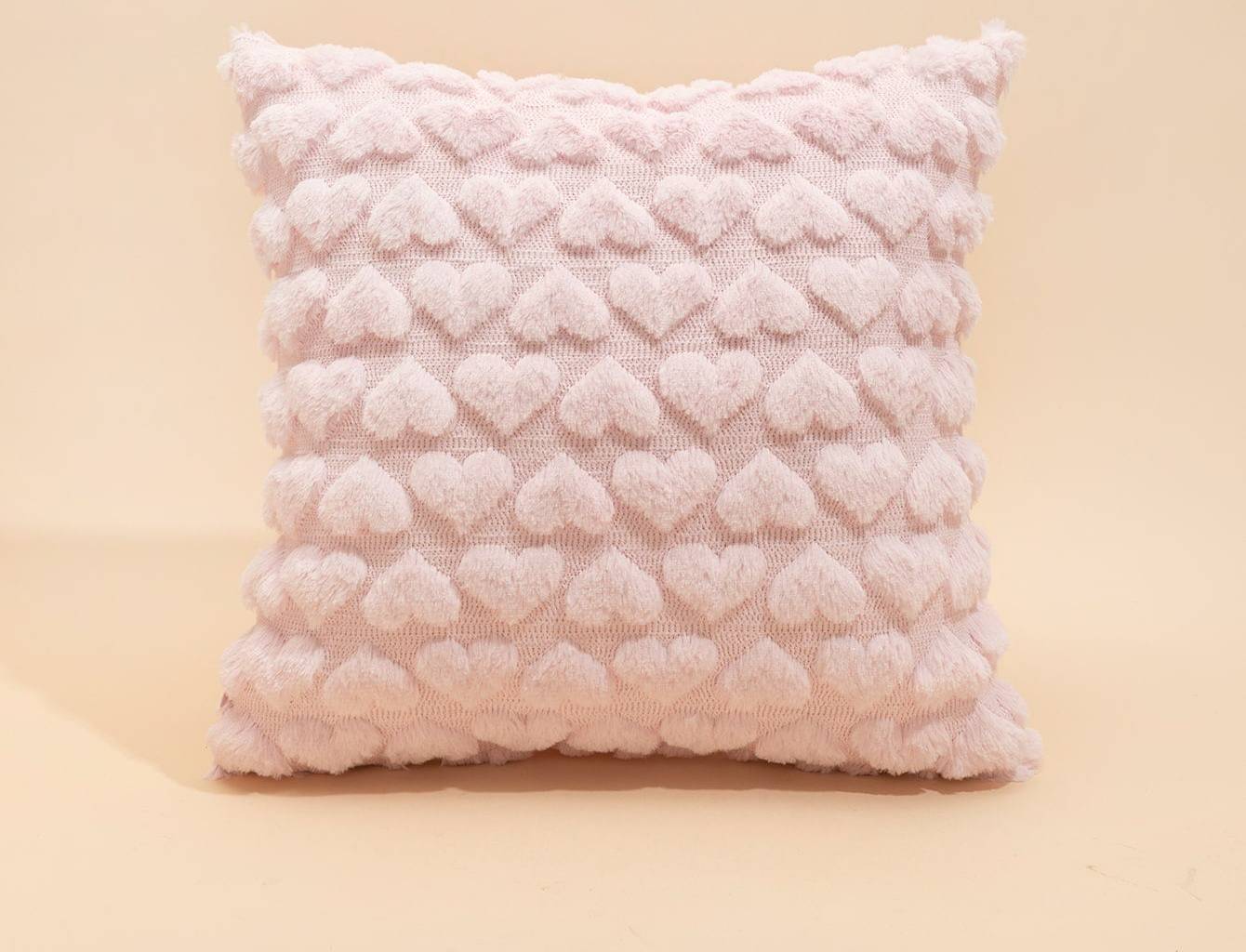 Shein Heart Pattern Kuddöverdrag Rosa