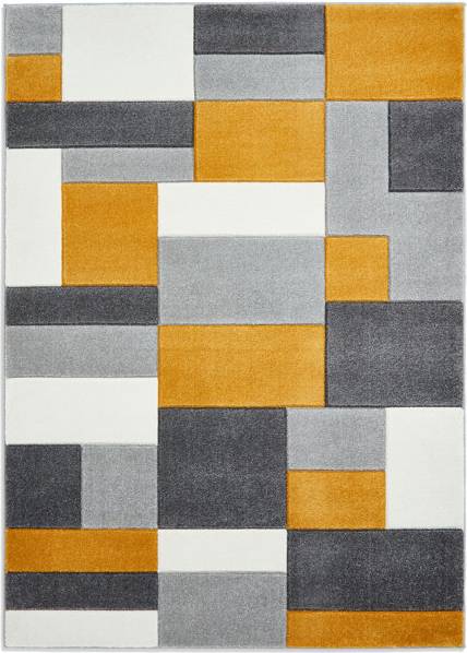 Think Rugs Matrix Yellow, Grey 120x170cm