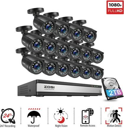Security camera system Zosi H.265+ 16 Channel Security Camera System