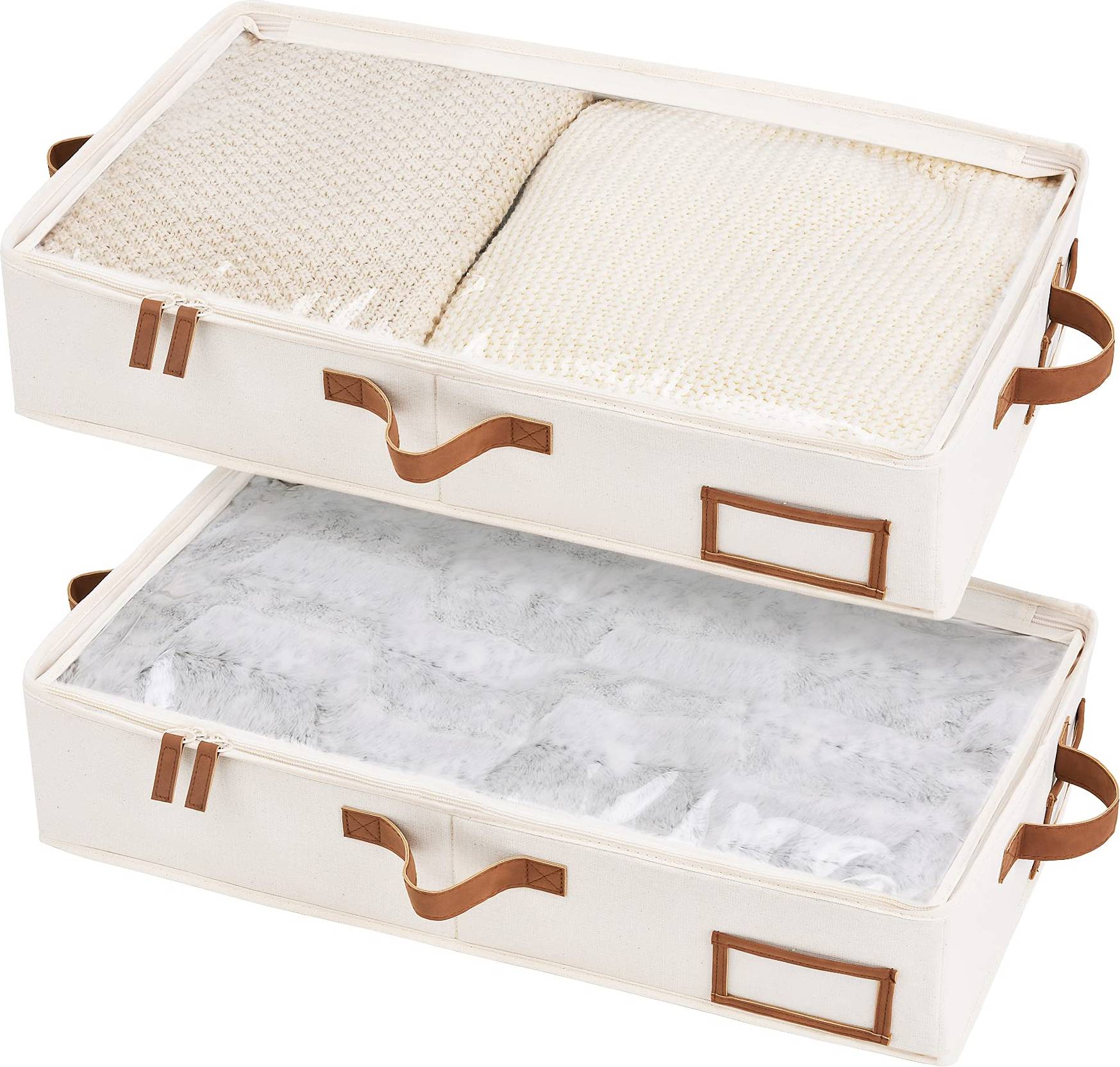 StorageWorks Underbed Boxes with Lids 2-Pack Storage Box
