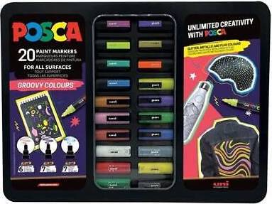 Posca Groovy Colours Collection Tin Set 20pcs