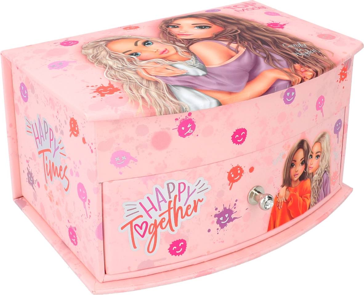Happy Together Small Pink with Smiley Pattern - Rosa