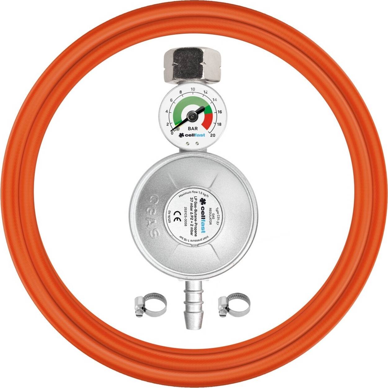 Cellfast Controlling Reductor Med Manometer 2m