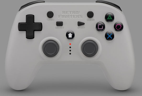 Retro Fighters PS Defender 2.4G Controller - Grey