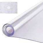 VEVOR PVC Table Protector 40x80 Inch Clear Tablecloth Transparent
