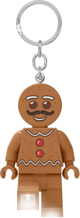 LEGO Gingerbread Man with Light Keychain - Multicolour