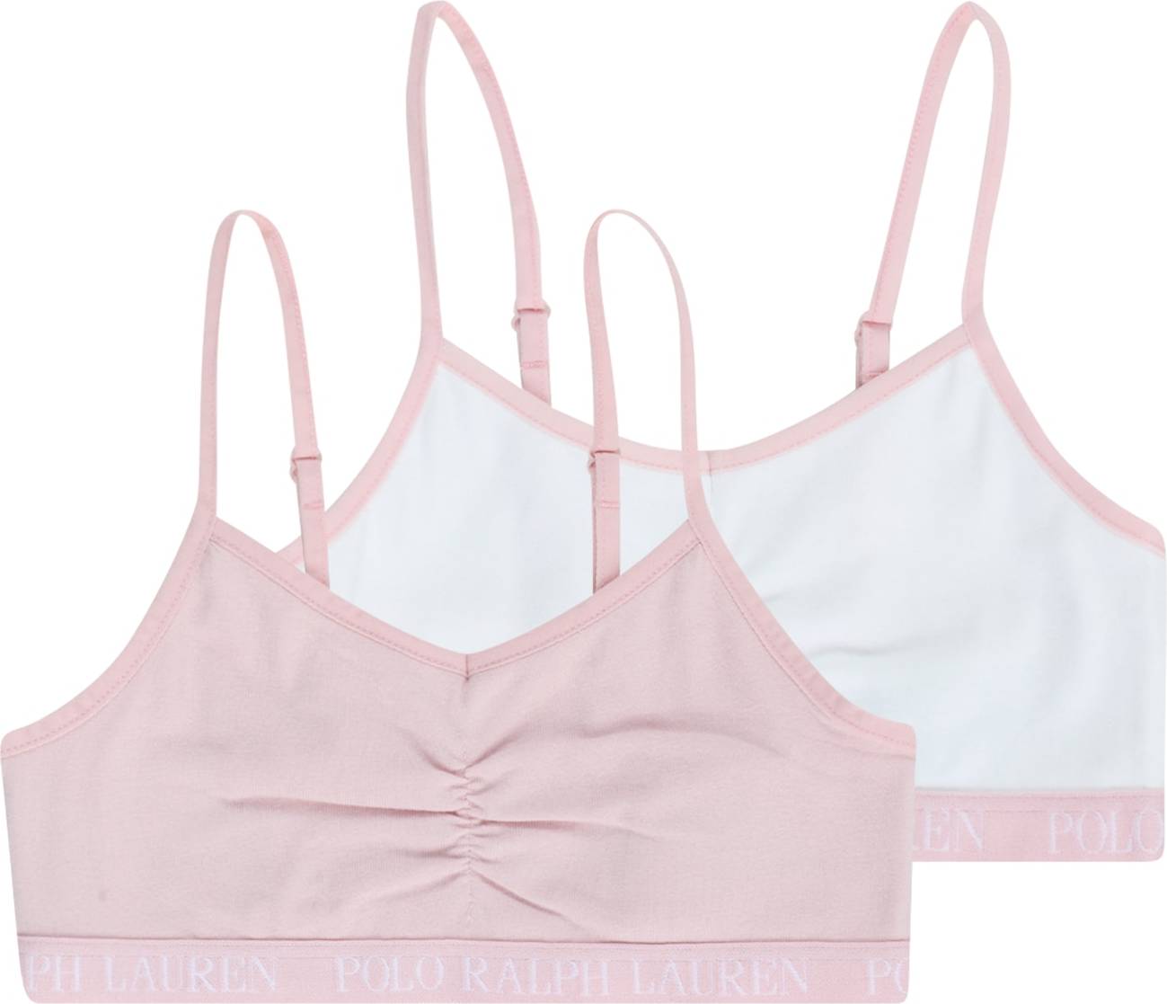 Topper Polo Ralph Lauren Bralette 2-pack - Rosa/Vit
