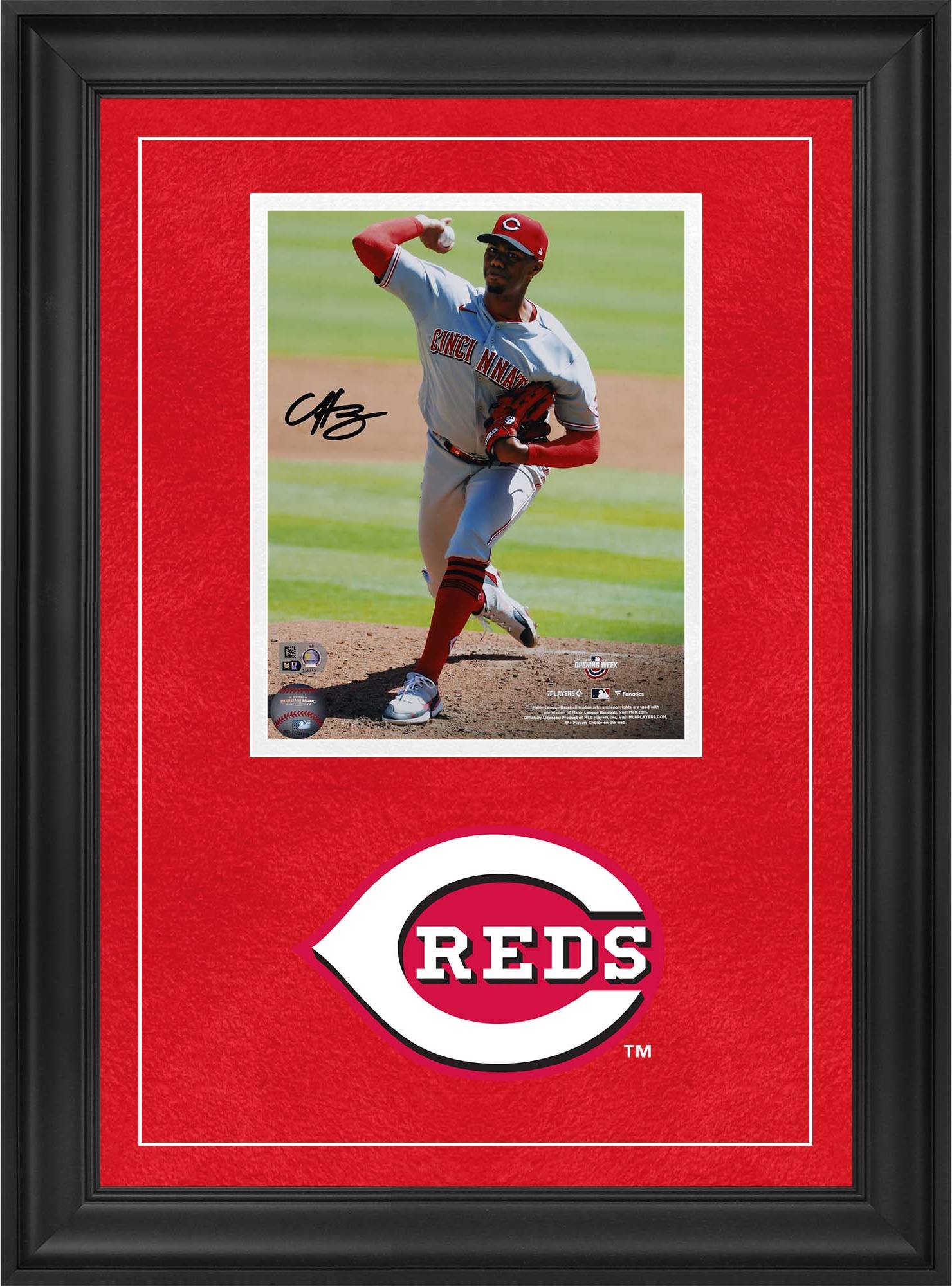 Fanatics Authentic Hunter Greene Cincinnati Reds Autographed Pitching Photograph
