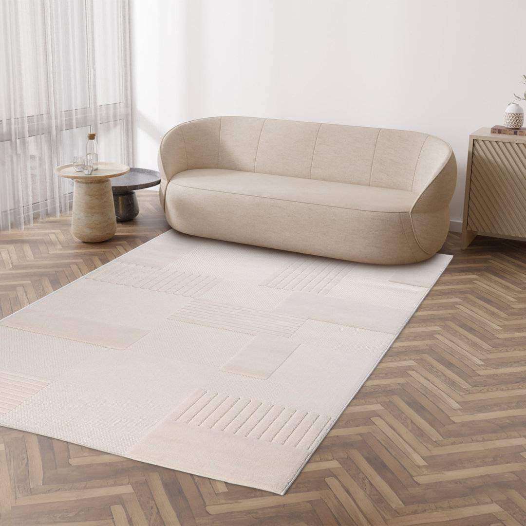 Brayden Studio Carlas No Pattern Looped Area Rug 120 x 170 cm
