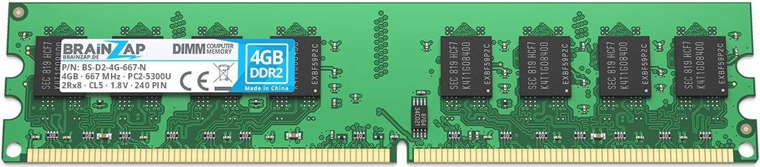 4Go DDR2 RAM DIMM PC2-5300U Memory