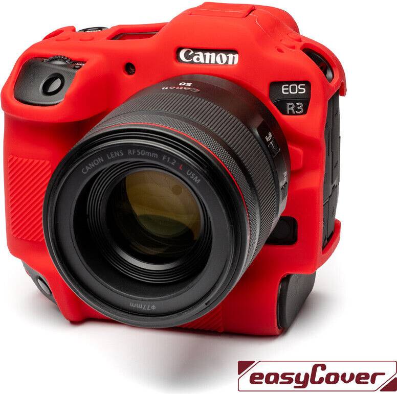 easyCover Silicone Camera Case Protection for Canon R3 - Red