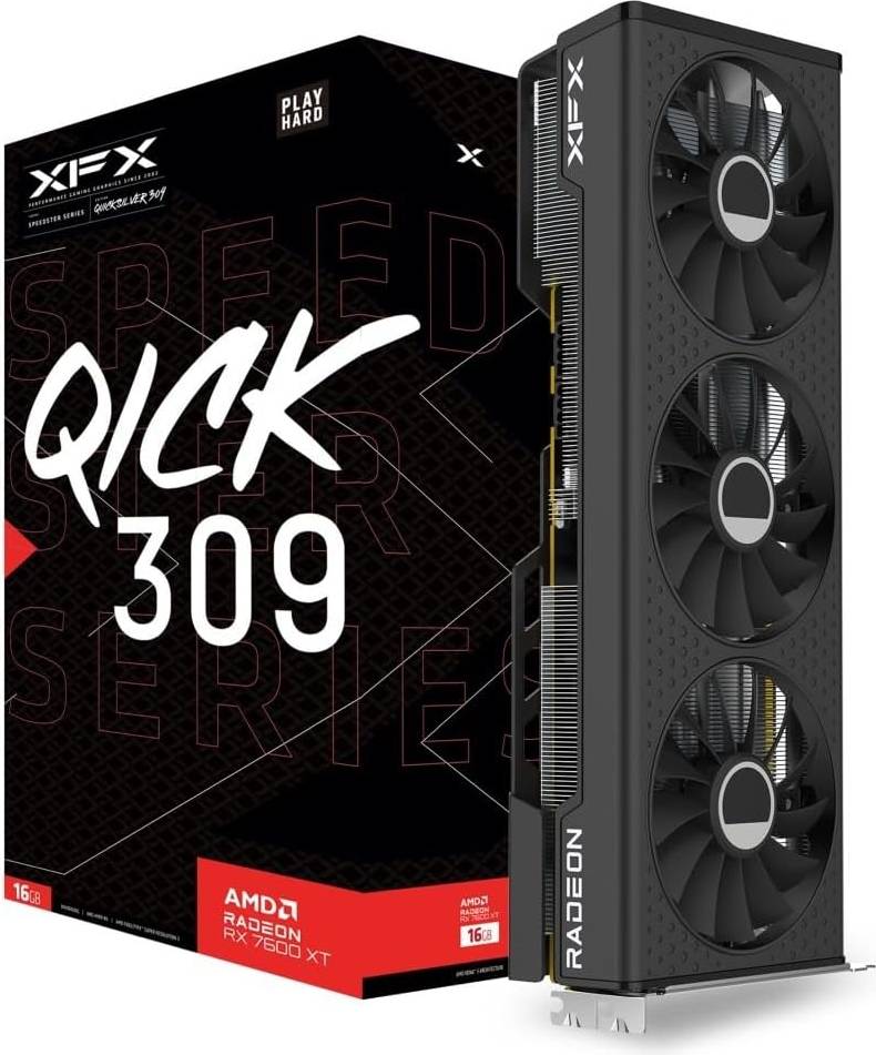 Speedster QICK 309 Radeon RX 7600 XT HDMI 3xDP 16GB GDDR6