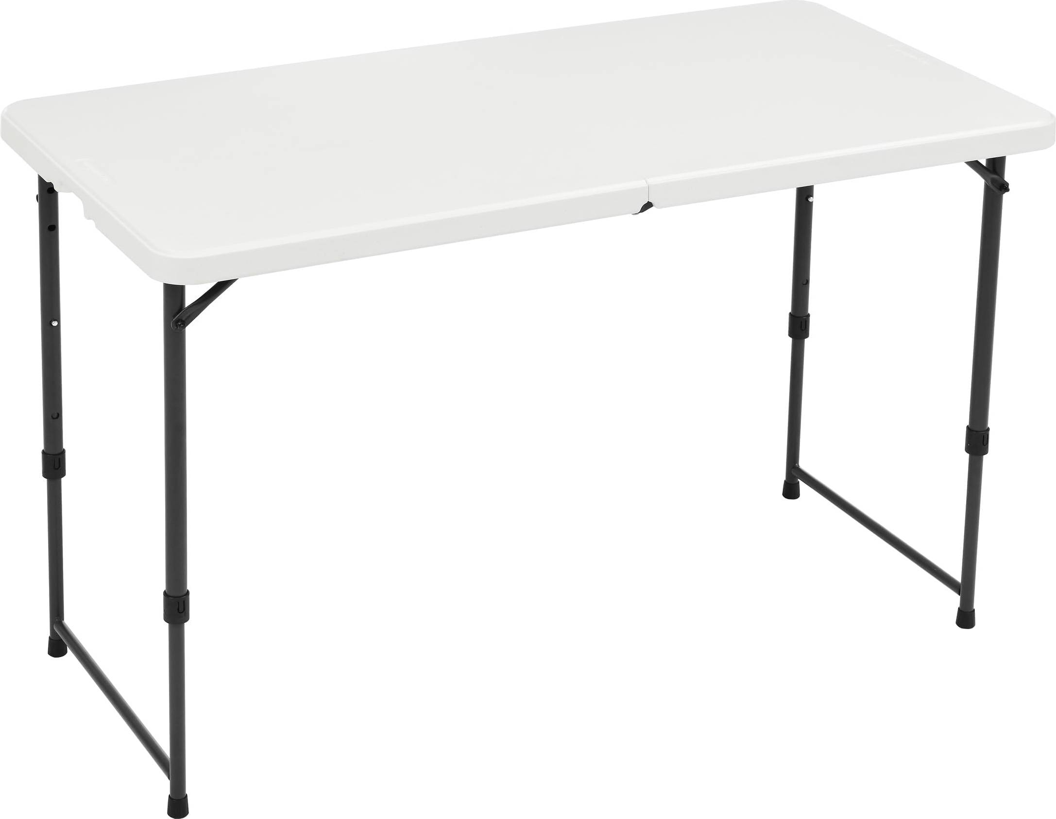 Camping table and chairs set Amazon Basics 4 Foot Rectangular Folding Table Dining Set