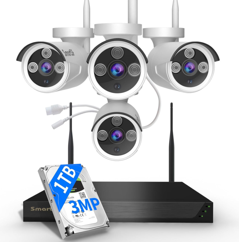 Wireless security cameras PandaHall Wireless Security Camera System 8ch