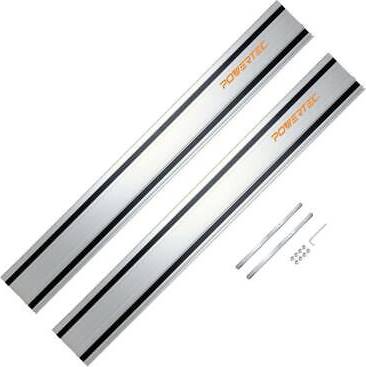 Track saw Powertec Track Saw Guide Rail Set 110"