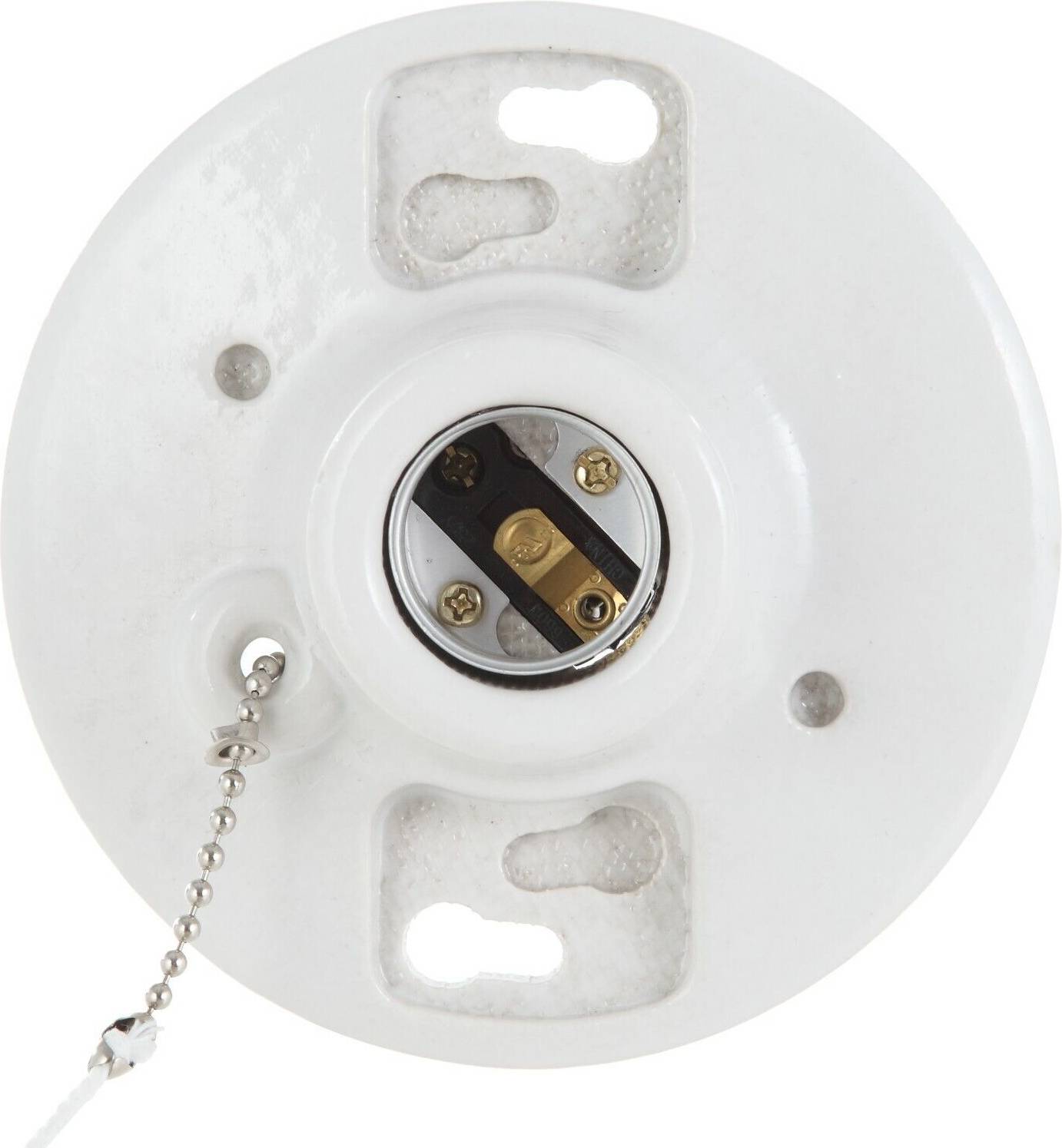 Porcelain Pull Chain Medium Base Bulb Socket