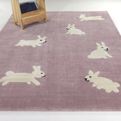 Balta Rugs Lavender Rectangle 5'3" x 7' Rug Purple