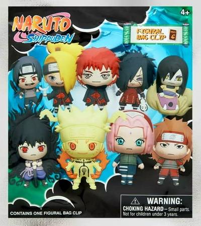 Monogram Naruto 3D PVC Bag Clips - Display