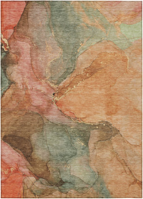 Addison Rugs Coral Rectangle 10' x 14' Area Rug Orange