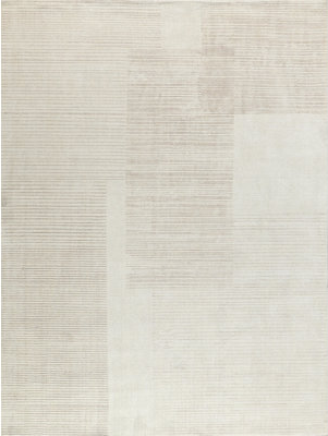 Exquisite Ivory Light Rectangle 4' x 6' Area Rug Beige