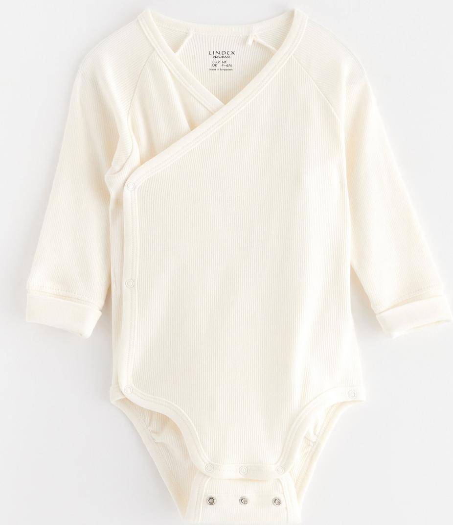 Lindex Body Wrap Rib Solid - White