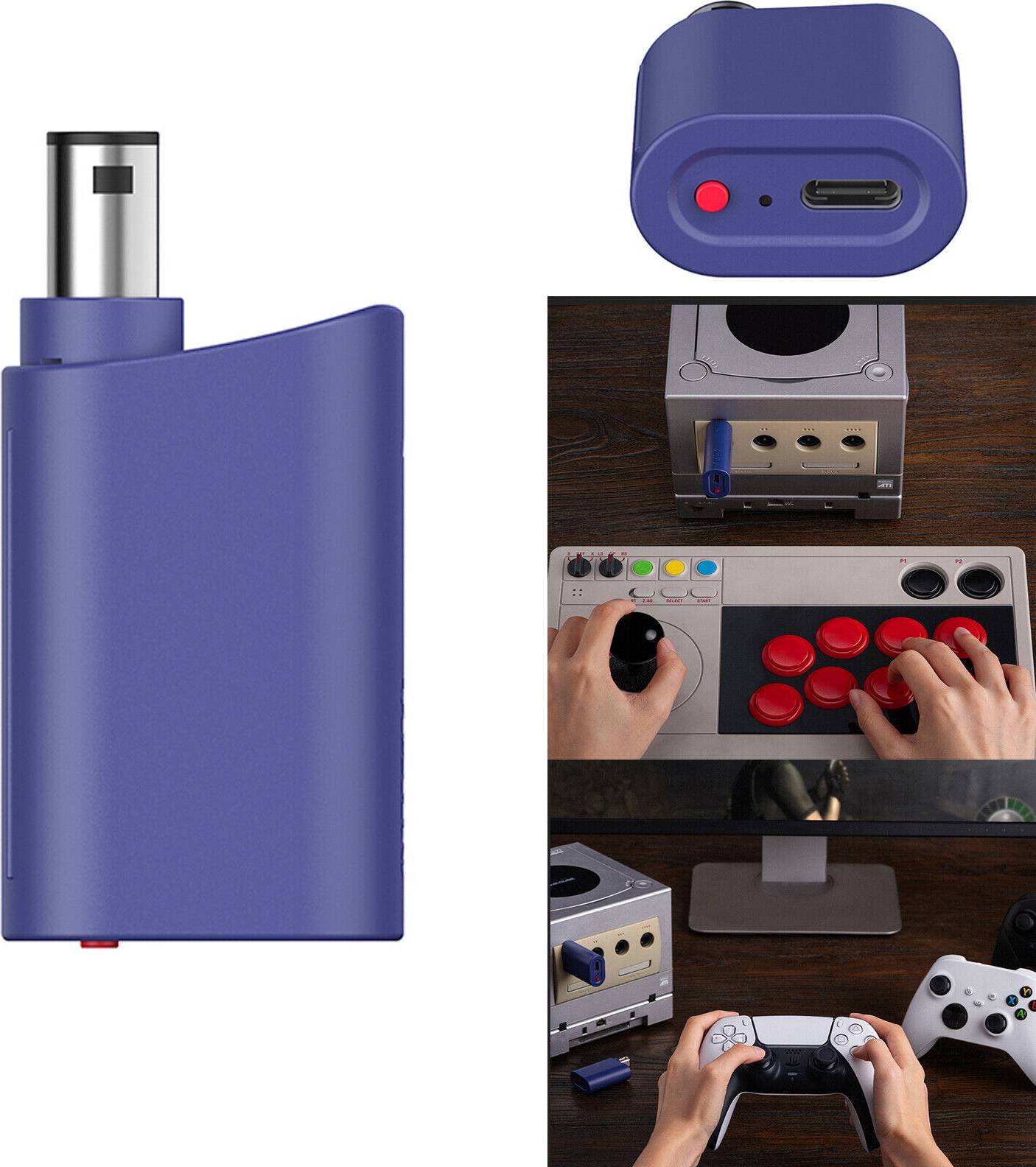 8Bitdo Bluetooth Controller Receiver Adapter for PS5 Switch