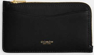 Coach Zip Card Case - Black