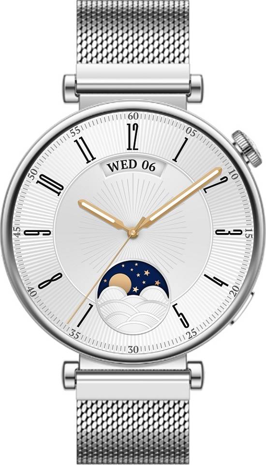Forever Riversong Smartwatch AMOLED GLOW Silver