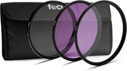 Camera Lens Filter Set with Pouch - Multi-Coated Filters