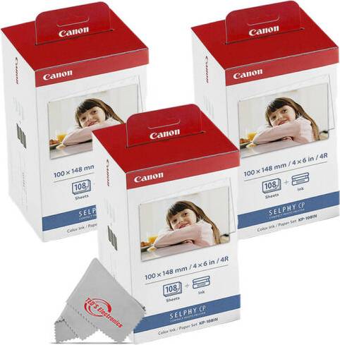 Selphy ink and paper Canon Three Pack Ink and Paper Set - Tri-Color