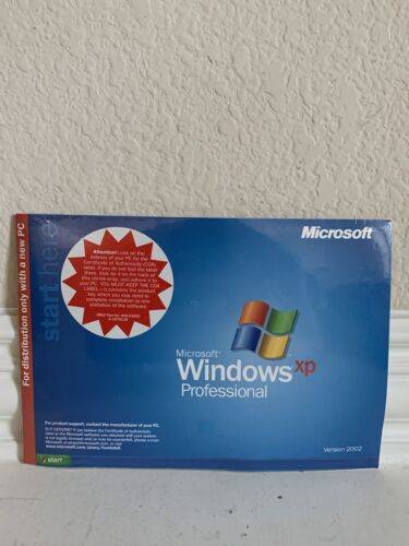 Microsoft Windows XP Professional CD Version 2002 SP1