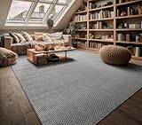 Outdoor teppich rund Paco Home In Outdoor Teppich Flachgewebe 120 cm Rund Grau