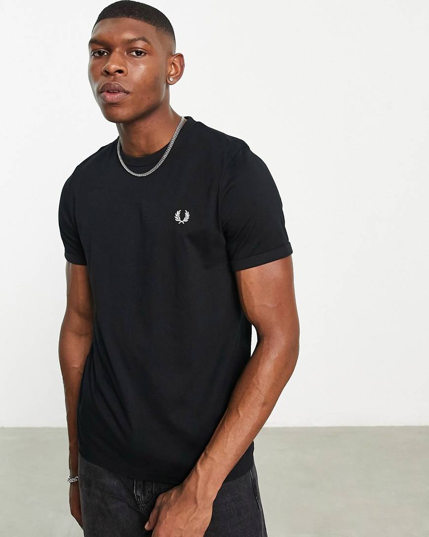 Fred Perry Herr Ringer T-Shirt - Sort